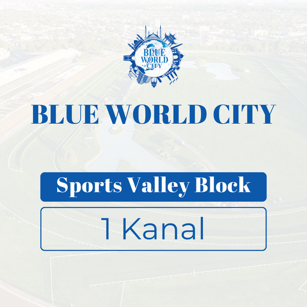 1  Kanal Residential Plot Sports Valley Block Blue World City