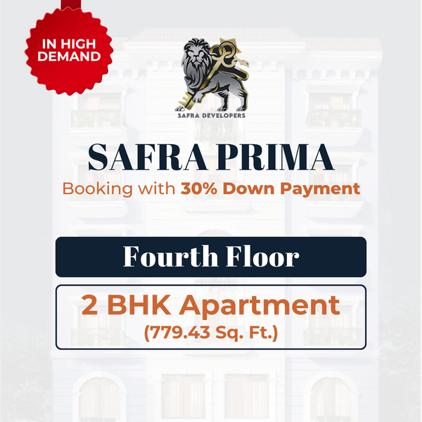 Fourth Floor Apartment# 2 (779.43 Sq. Ft) Safra Prima